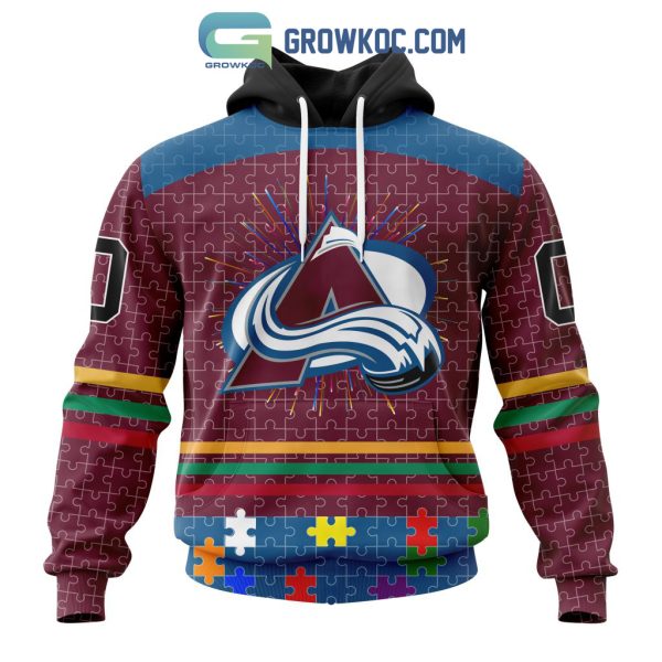 Colorado Avalanche NHL Special Fearless Against Autism Hoodie T Shirt