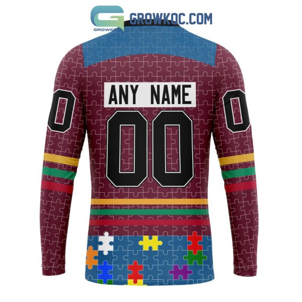 Colorado Avalanche NHL Special Fearless Against Autism Hoodie T Shirt