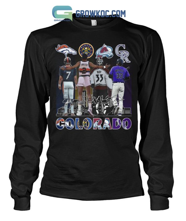 Colorado Avalanche Rockies Denver Broncos Nuggets City Champions T Shirt