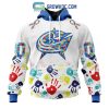 Colorado Avalanche NHL Special Autism Awareness Hands Hoodie T Shirt