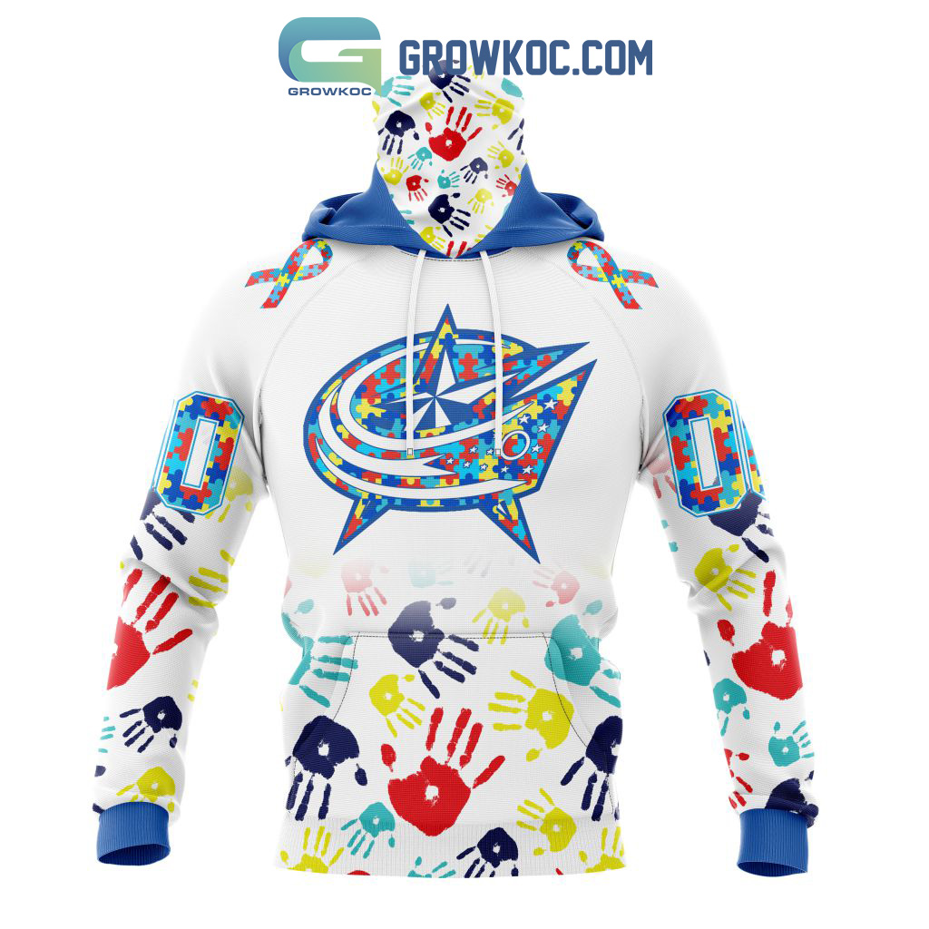 Columbus Blue Jackets NHL Special Autism Awareness Design Hoodie T