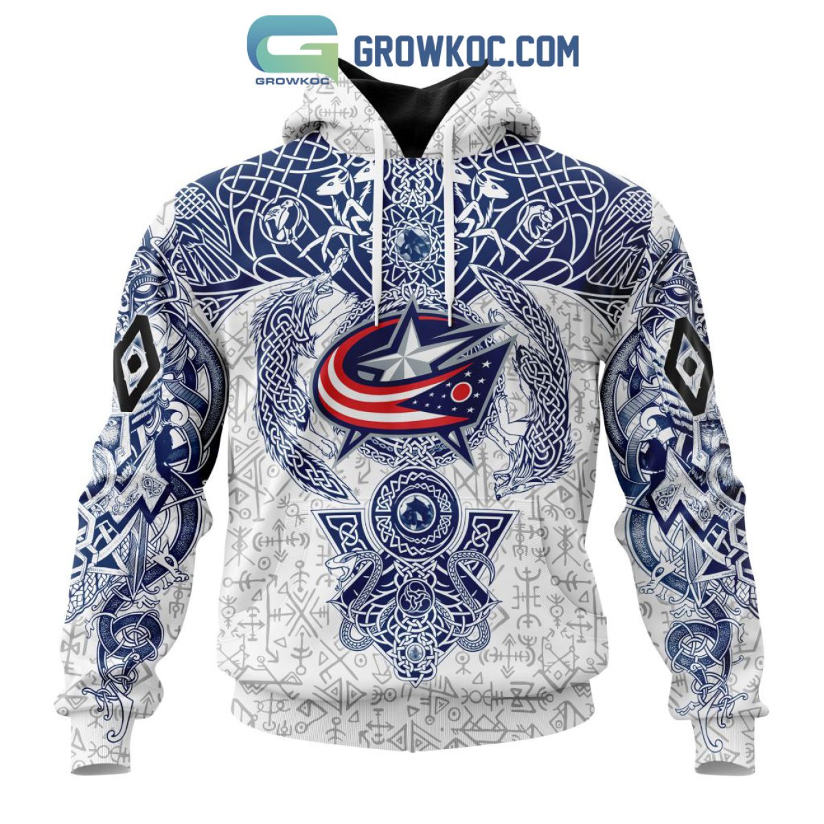 NHL Columbus Blue Jackets 3D Hoodie All Over Print - T-shirts Low
