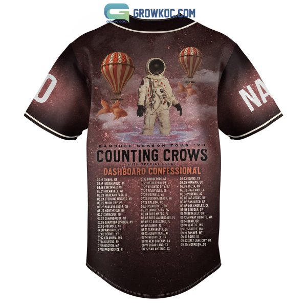 Counting Crows Banshee Season Tour 2023 Personalized Baseball Jersey
