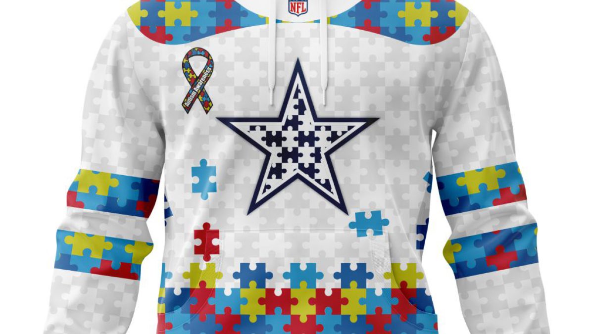 Dallas Cowboys NFL Autism Awareness Personalized Hoodie T Shirt