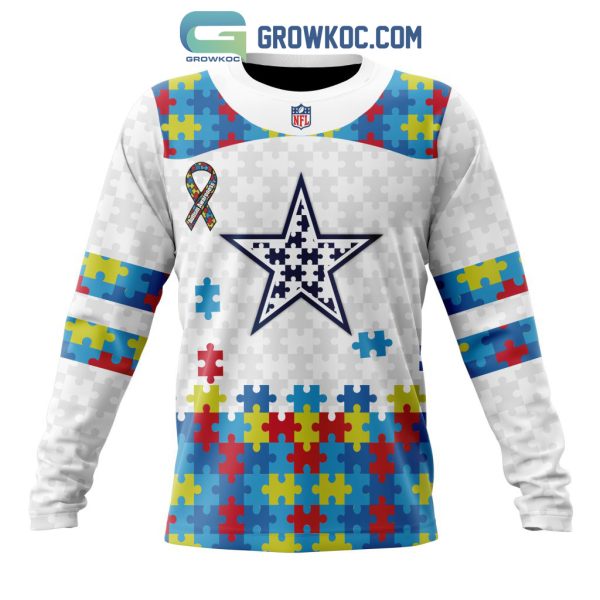 Dallas Cowboys NFL Autism Awareness Personalized Hoodie T Shirt