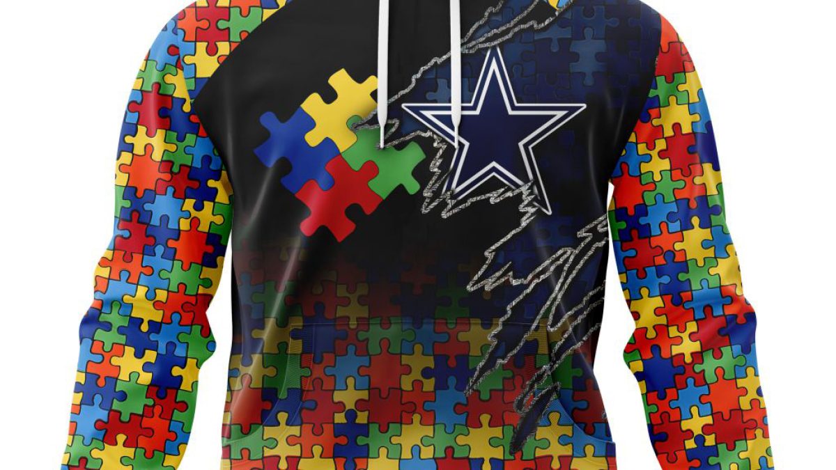 Dallas Cowboys NFL Special Autism Awareness Design Hoodie T Shirt - Growkoc