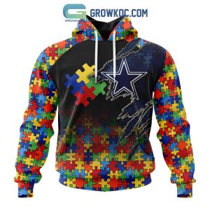 Dallas Cowboys NFL Special Autism Awareness Design Hoodie T Shirt