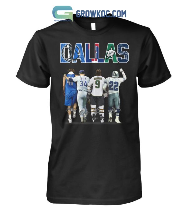 Dallas Cowboys Stars Mavericks  Texas Rangers Legend Team T Shirt