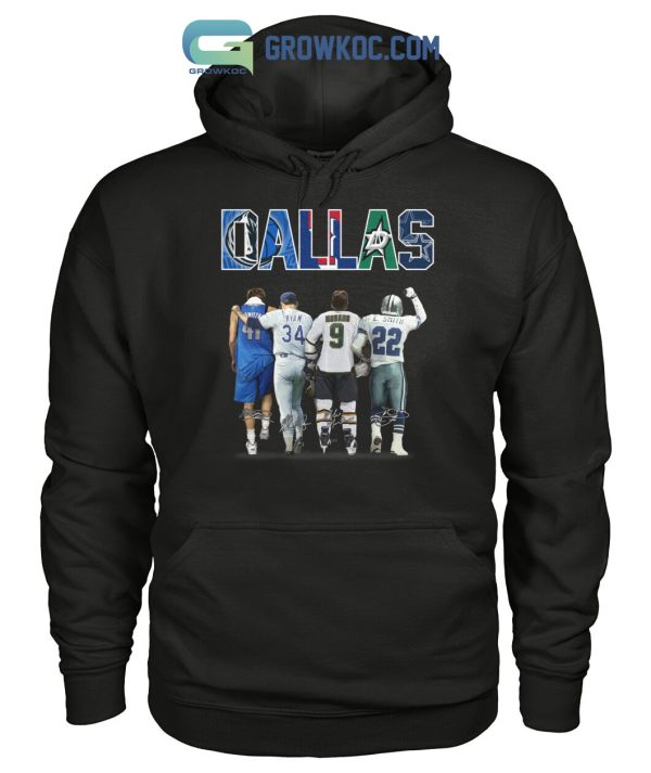 Dallas Cowboys Stars Mavericks  Texas Rangers Legend Team T Shirt