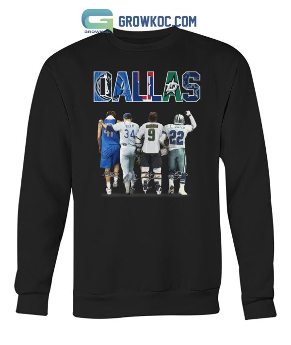 Dallas Cowboys Stars Mavericks  Texas Rangers Legend Team T Shirt