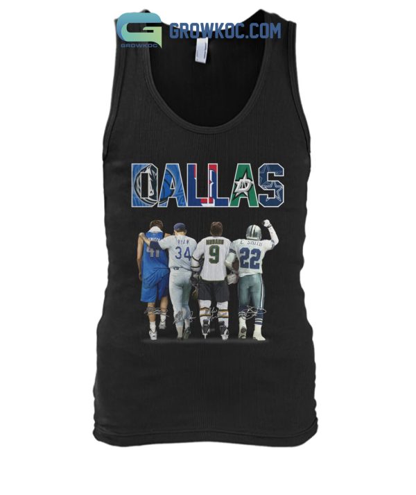 Dallas Cowboys Stars Mavericks  Texas Rangers Legend Team T Shirt