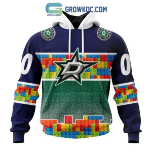 NHL Dallas Stars Puzzle Autism Awareness Personalized Hoodie T Shirt