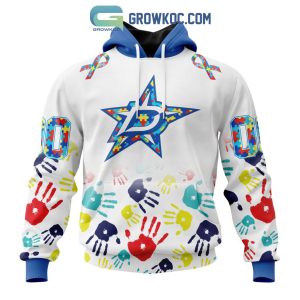 NHL Dallas Stars Puzzle Fearless Against Autism Awareness Hoodie T Shirt