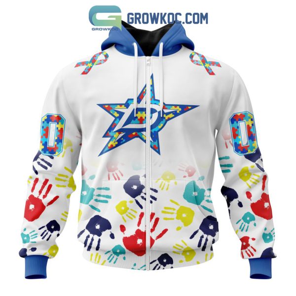 Dallas Stars NHL Special Autism Awareness Hands Hoodie T Shirt