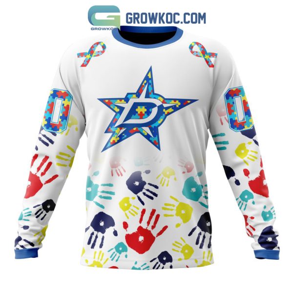 Dallas Stars NHL Special Autism Awareness Hands Hoodie T Shirt