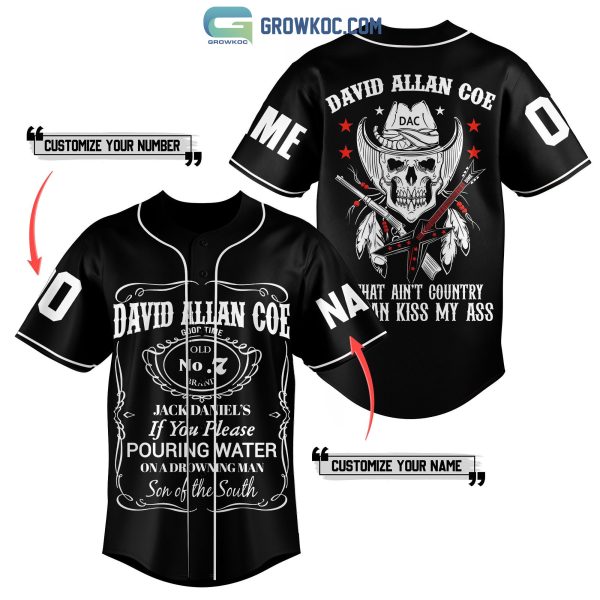 David Allan Coe Son of The South Personalized Baseball Jersey