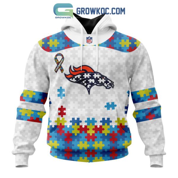 Denver Broncos NFL Autism Awareness Personalized Hoodie T Shirt