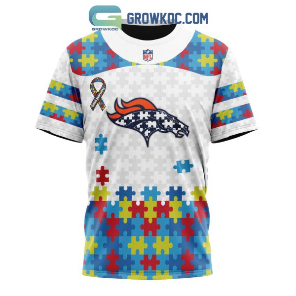 Denver Broncos NFL Autism Awareness Personalized Hoodie T Shirt