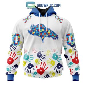 Denver Broncos Personalized Autism Awareness Puzzle Painting Hoodie Shirts