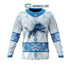 Women's Blue Detroit Lions Light-Up V-Neck Ugly Sweater