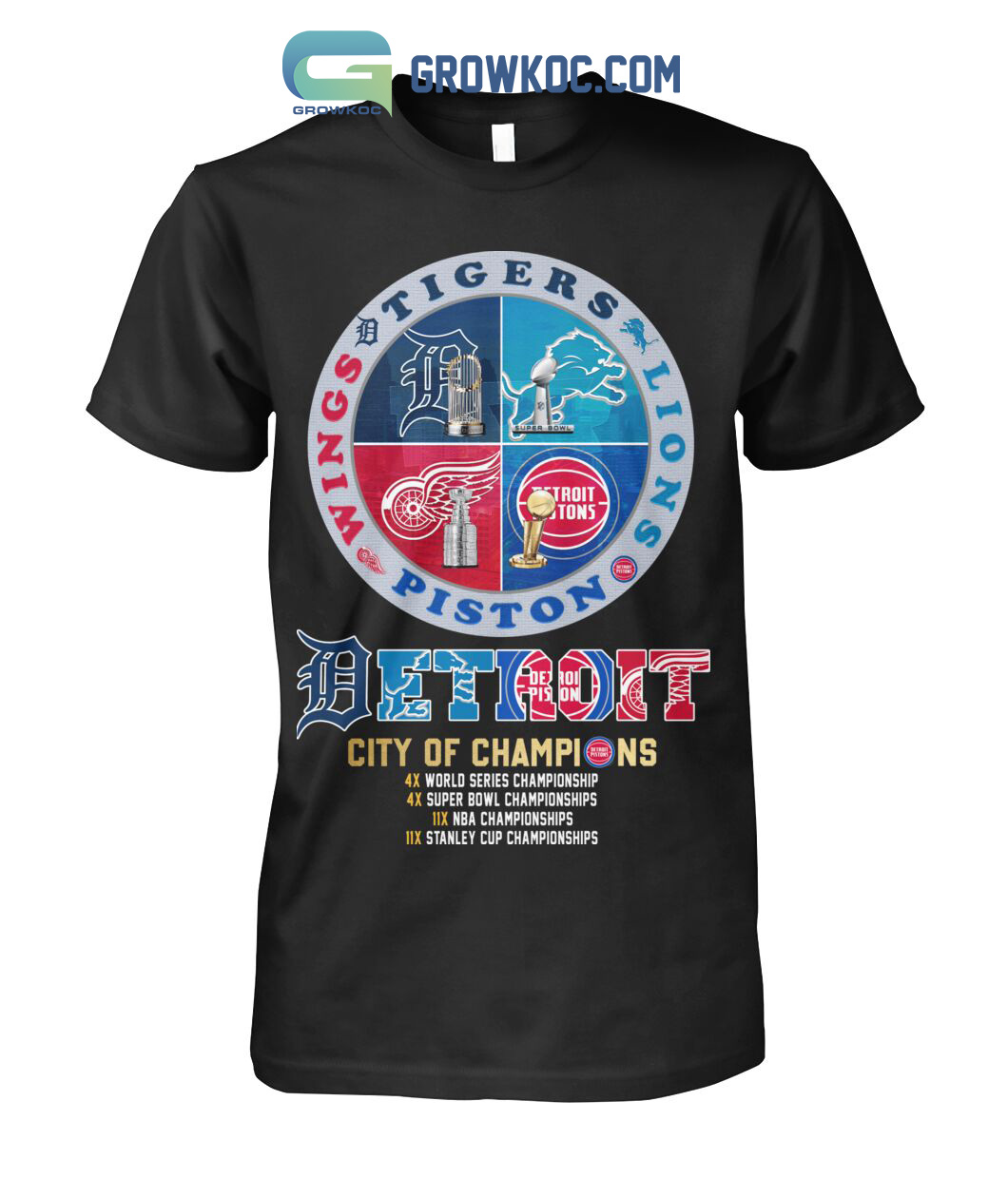 Detroit Lions Pistons Red Wings And Tigers City Of Champions 2023
