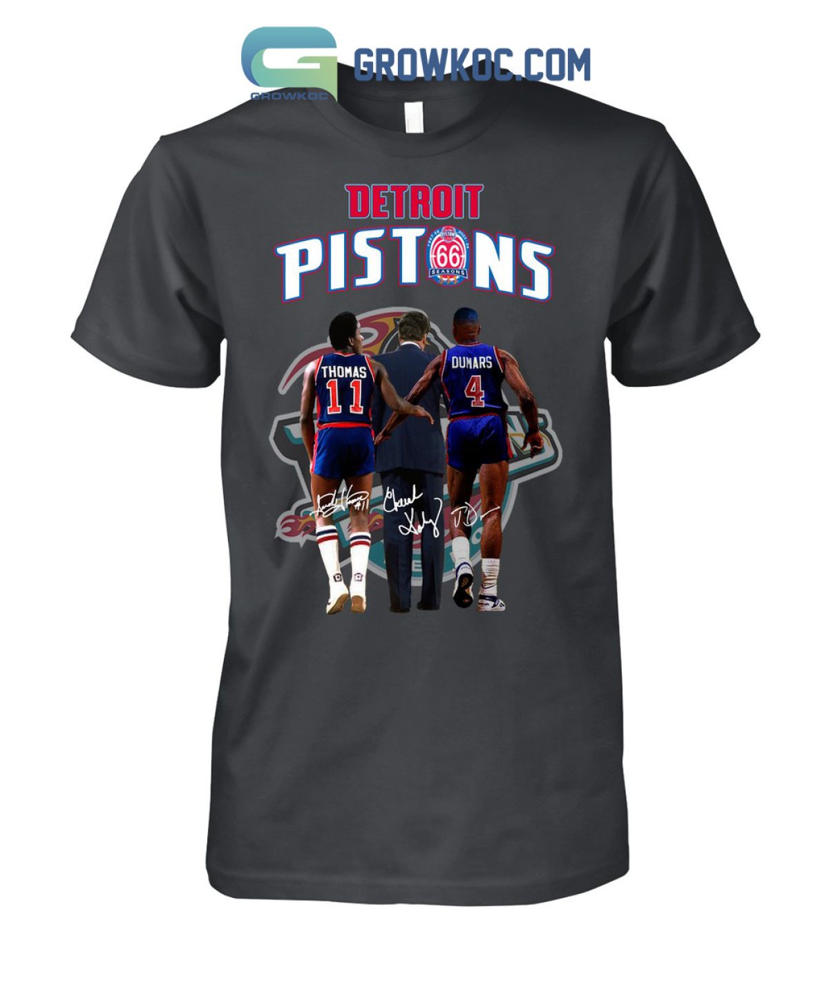Gildan Detroit Pistons Logo Crewneck Sweatshirt White S