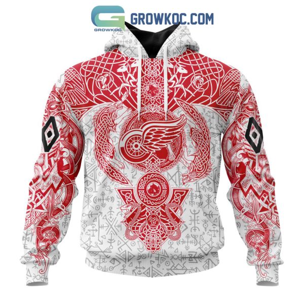 Detroit Red Wings NHL Special Norse Viking Symbols Hoodie T Shirt