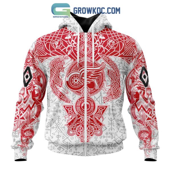 Detroit Red Wings NHL Special Norse Viking Symbols Hoodie T Shirt