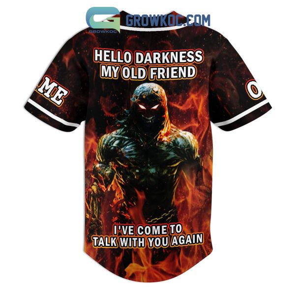 Disturbed Hello Darkness My Old Friend I’ve Come To Talk With You Again Personalized Baseball Jersey