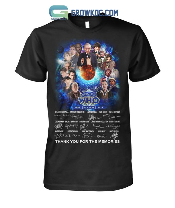 Doctor Who 60 Years 1963 2023 Memories T Shirt