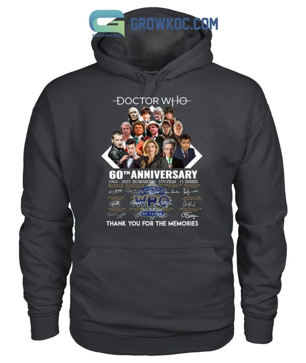 Doctor Who 60th Anniversary 1963 2023 Memories T Shirt