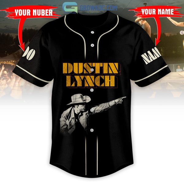 Dustin Lynch Live 2023 Personalized Baseball Jersey