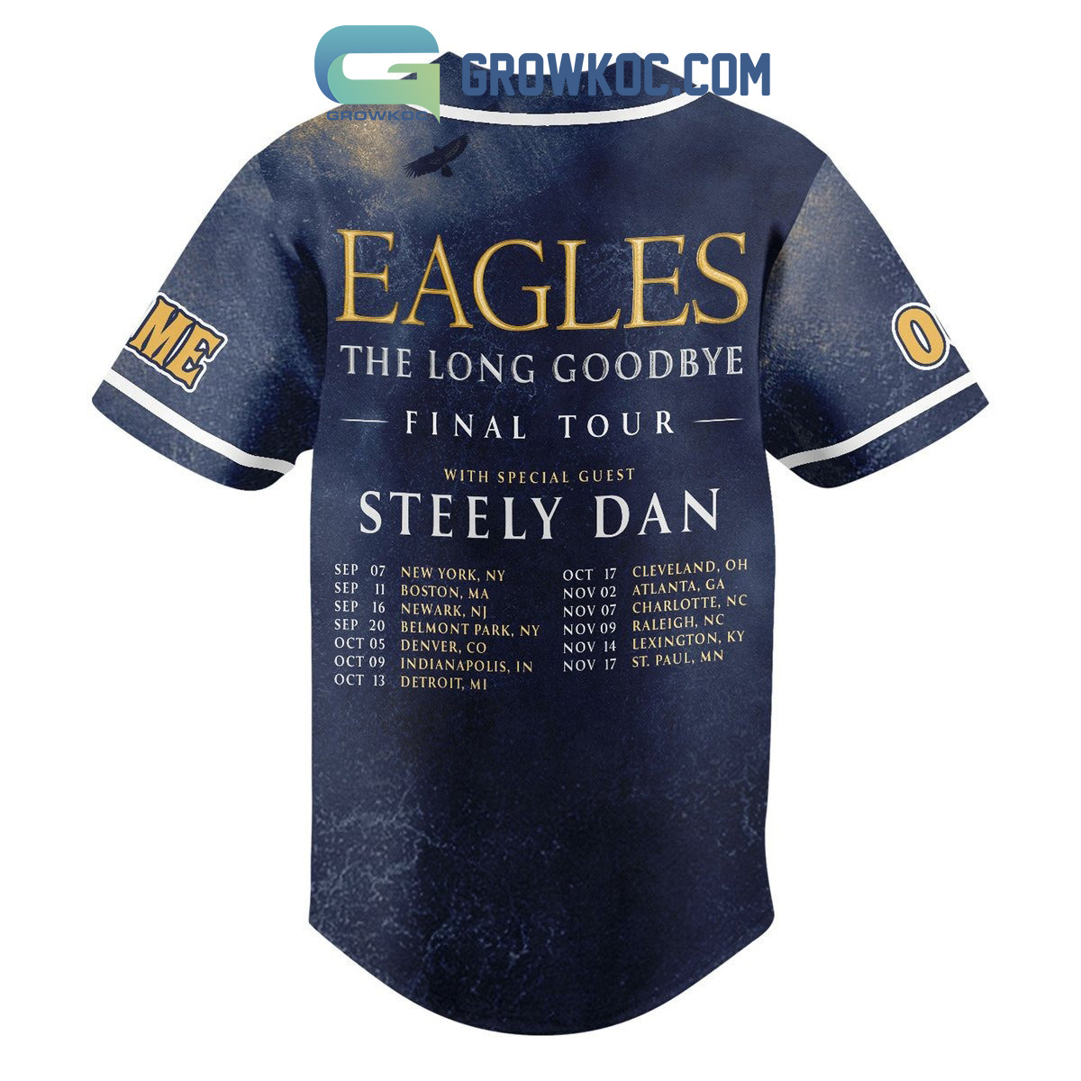 Eagles The Long Goodbye Final Tour With Steely Dan Personalized Baseball  Jersey - Growkoc