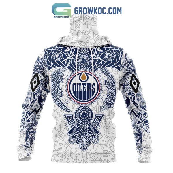 Edmonton Oilers NHL Special Norse Viking Symbols Hoodie T Shirt