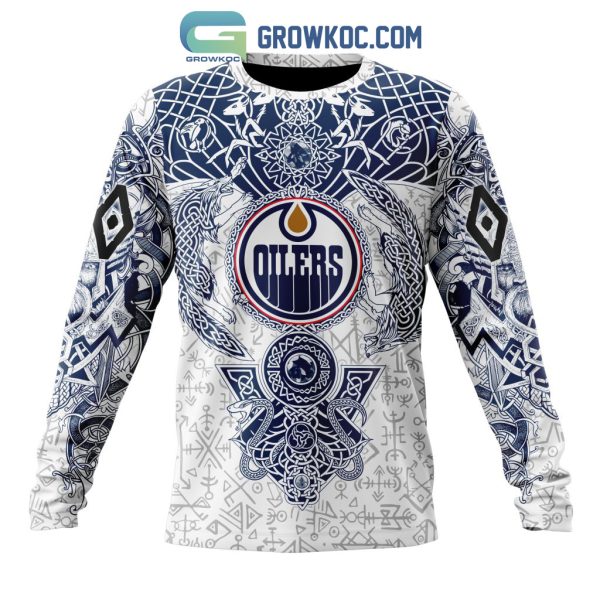 Edmonton Oilers NHL Special Norse Viking Symbols Hoodie T Shirt