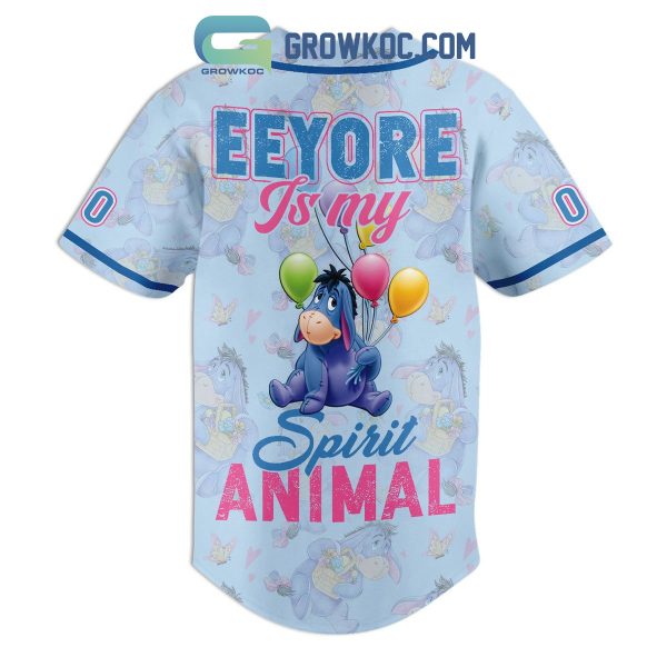Eeyore Is My Spirit Animal Personalized Baseball Jersey