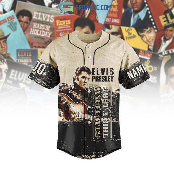 Elvis Presley 25 Best Song Personalized Baseball Jersey