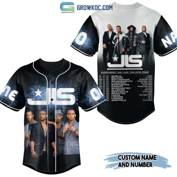 Everybody Say JLS The Hits Tour Personalized Baseball Jersey