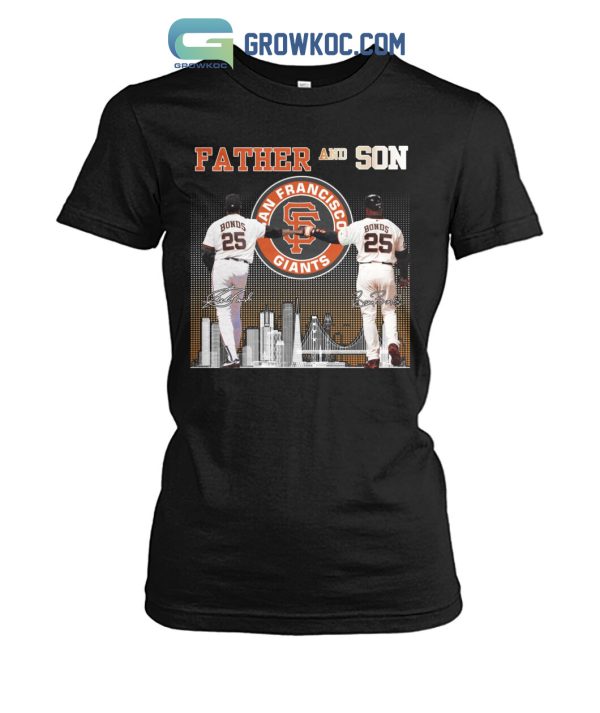 Father And Son San Francisco Giants Bonds T Shirt