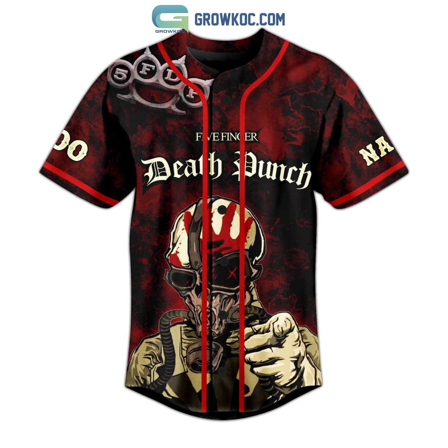 Five Finger Death Punch Personalized Baseball Jersey - Growkoc