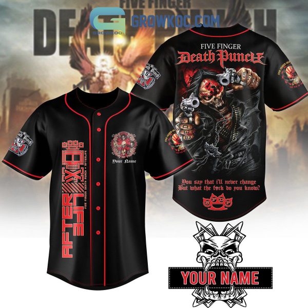 Five Finger Death Punch Skull 5FDP Personalized Baseball Jersey