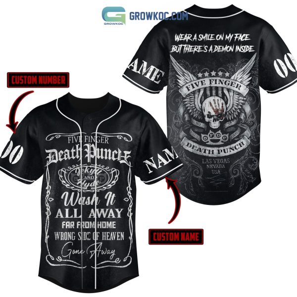 Five Finger Death Punch Wear A Smile On My Face But There’s A Demon Inside Personalized Baseball Jersey