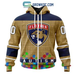Florida Panthers NHL Special Unisex Kits Hockey Fights Against Autism Hoodie T Shirt