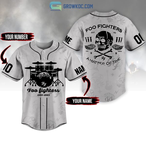 Foo Fighters A Matter Of Time Personalized Baseball Jersey