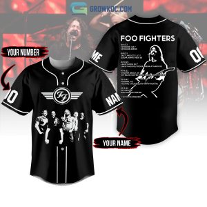 Foo Fighters American Tour 2023 Personalized Baseball Jersey
