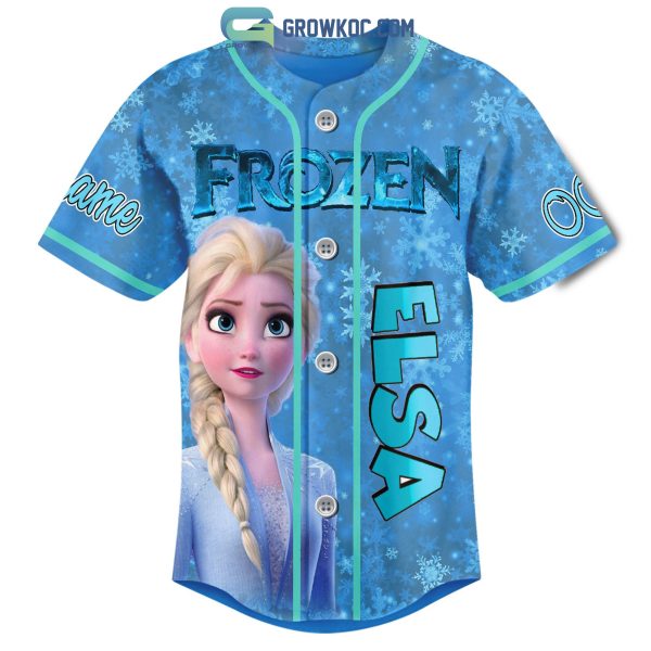 Frozen Elsa I’m The Big Sister Personalized Baseball Jersey