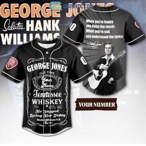 George Jones He Stopped Loving Her Today Personalized Baseball Jersey