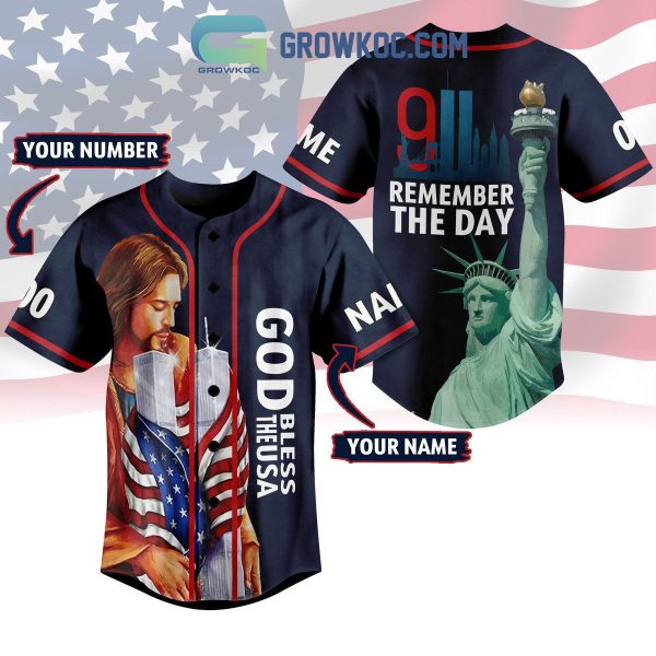 God Bless The USA November 9 Remember The Day Personalized Baseball Jersey