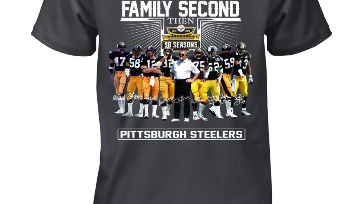 God First Family Second Then 90 Season Pittsburgh Steelers T Shirt - Growkoc