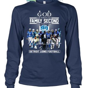 Detroit Lions NFL Personalized God First Family Second Baseball Jersey -  Growkoc